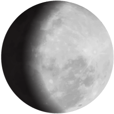 Moon phase - Waxing Gibbous Moon